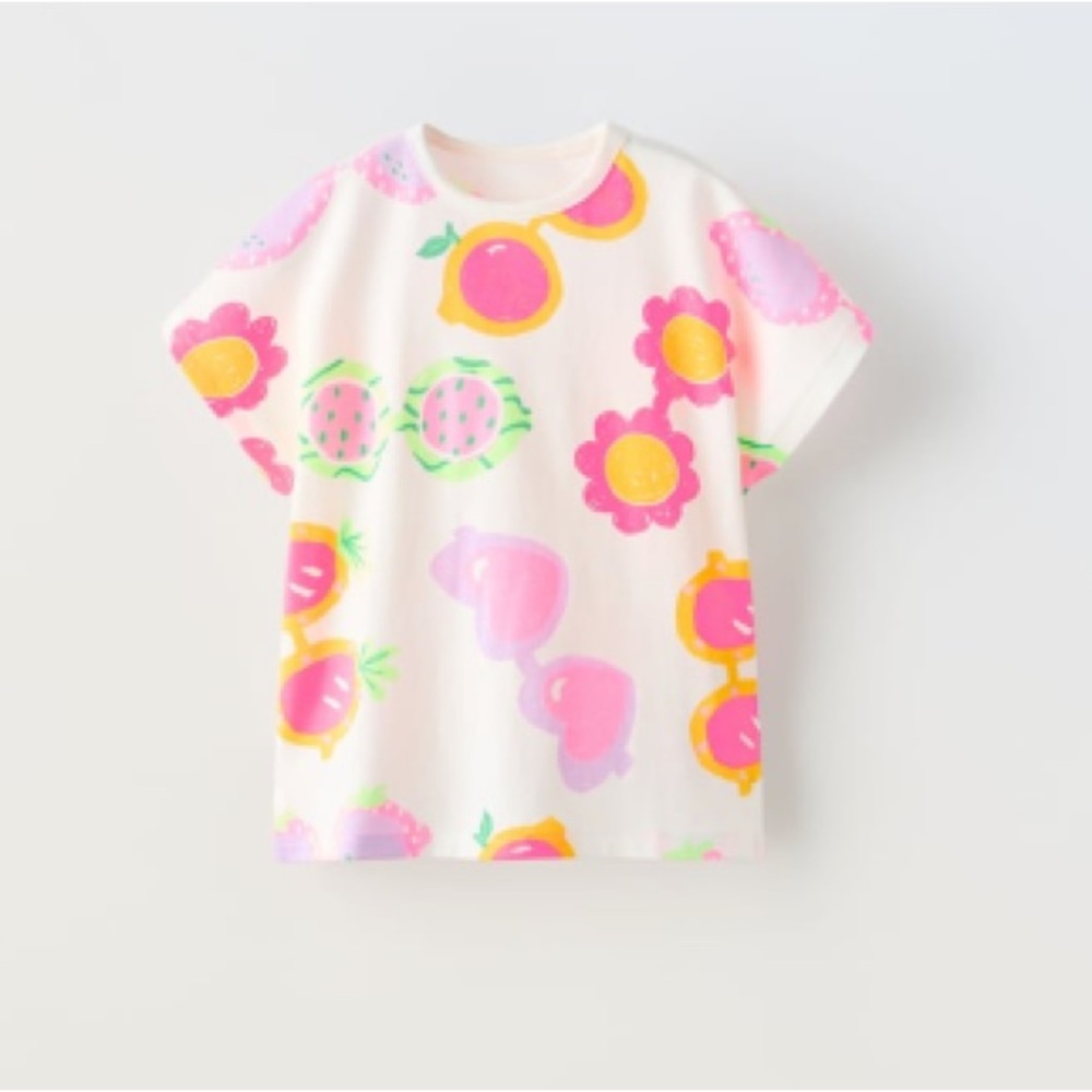 NWT Zara organic cotton printed t shirt 4Y (3-4Y)